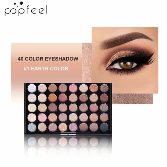 NEW … POPFEEL 40 Color Eye Makeup Palette - Picture 1 of 5